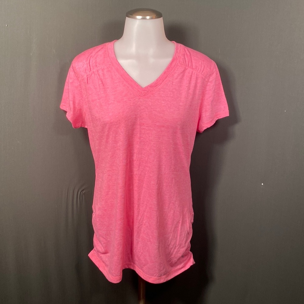 Danskin Now ruched semi fitted  blouse